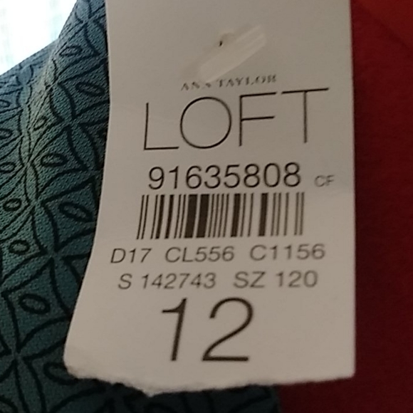 New sz12 w/tags LOFT wrap dress - Picture 5 of 5